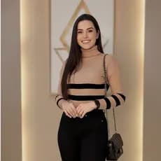 Blusa Cacharrel Listrada em Tricot Gola Alta Básica Estilo Blogueirinha Tendência Segunda Pele