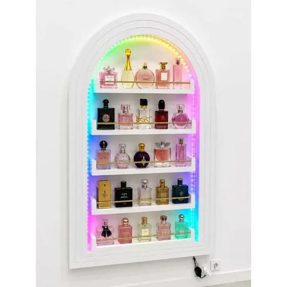 Arco romano organizador para perfumes- LED RGB