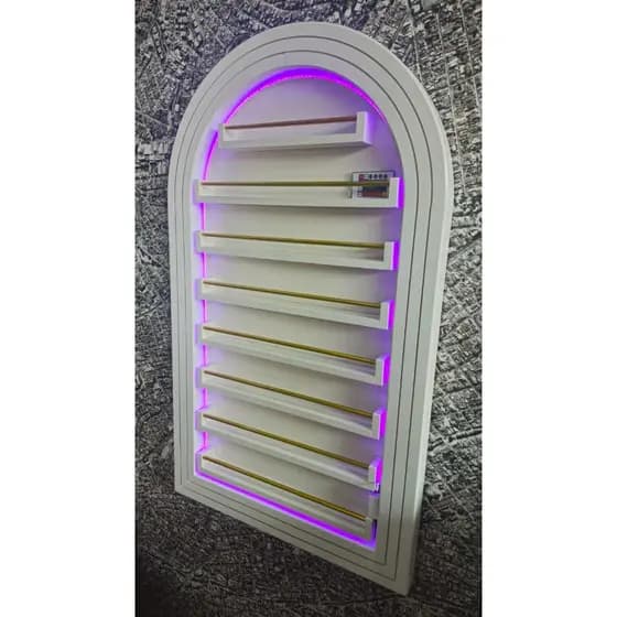 Expositor de Esmaltes com Arco Romano e led RGB