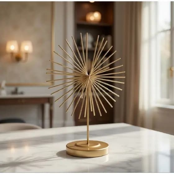 escultura girassol decorativo