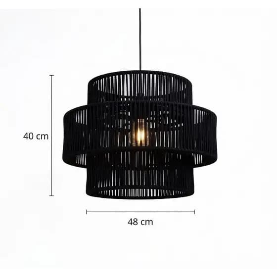 PENDENTE ORBITAL  HARMONIA TRIPLO  LUXO CORDA NÁUTICA