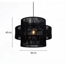 PENDENTE ORBITAL  HARMONIA TRIPLO  LUXO CORDA NÁUTICA