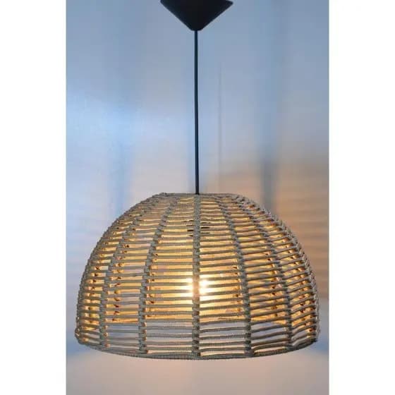 pendendente luminárias meia esfera corda náutica