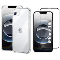 Capa Capinha Anti Impacto Para iPhone 16e E/OU Película 3D Vidro Temperado