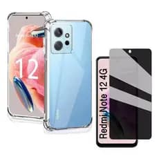 Capa Capinha Anti Impacto Compatível Com Redmi Note 12 4G E/OU Película 3D Privacidade