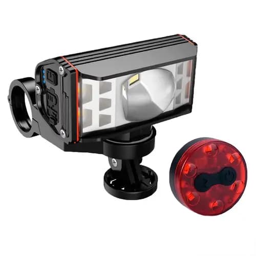Farol Lanterna com Suporte para Velocimento ciclocomputador Bicicleta Guidão Foco super forte Luz Neblina 50.000 lumnes