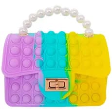 Bolsa Pop It Fidget Toys Pearl Celebridades Luxo Feminina