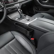 [love] Caixa De Armazenamento Para Preenchimento De Lacunas De Assento De Carro Com 2 Porta-Garrafas E Organizador De Te