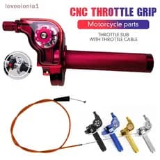 [love] Motocicleta 22mm Qui Action CNC Aperto Do Acelerador De Alumínio Com Cabo Scooter Ciclomotor BR