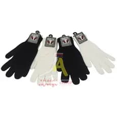 Luvas Saruto De Cor Lisa Preta/Branca/Femininas De Dedo Inteiro Masculino