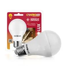 Lampada Led Inteligente Sensor Presenca 9W Bivolt E27 2700K