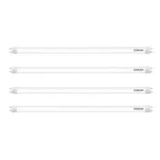 Kit 4 Lâmpadas T8 9W Bivolt G13 4000K 900Lm 600X28Mm Osram