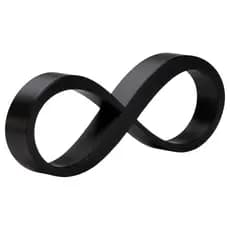 Infinito - Símbolo Da eternidade e Amor / 20 cm - Decoração, Enfeite