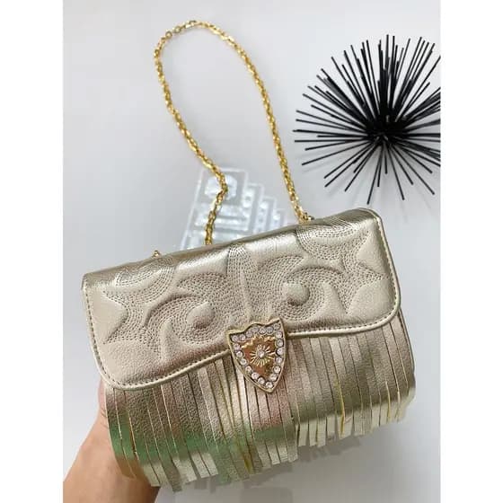 Bolsa Feminina Country Ana castelo franja rodeio Festa de Pião Luan Pereira Lançamento balada