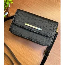 Bolsa pequena lançamento croco transversal com alça regulável e ajustável Enviamos Imediato