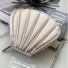 Bolsa Pequena Feminina Concha deliciada chic balada Alça Transversal PROMOÇÃO