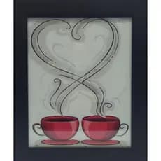 Quadro Decorativo C/vidro 25x30 Café