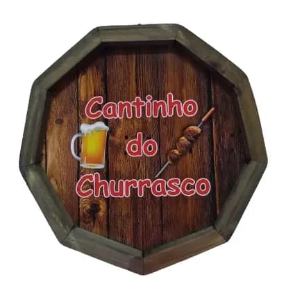 Quadro Parede Decorativo MDF/Area de Churrasco