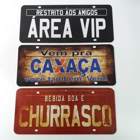 Placa Para Área De Churrasco Decorativa