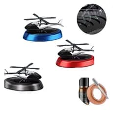 Helicóptero Aromatizador com Estilo para Carro - Difusor Giratório Helicóptero Alimentado por Energia Solar