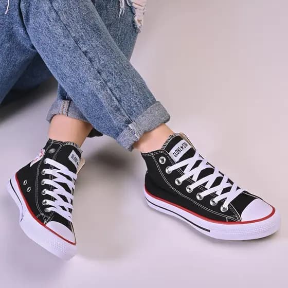 Tênis Casual Star Unissex - Infantil | Adulto - Cano Alto.
