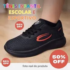 Tênis Infantil escolar e esportivo treino infantil criança confortável do 24 ao 33.
