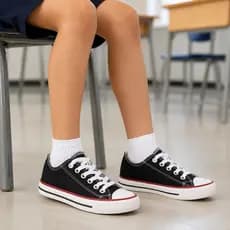 TÊNIS INFANTIL STAR ESCOLAR E CASUAL PRETO LONA  - SOLADO DE BORRACHA 100% ORIGINAL DO 24 AO 33