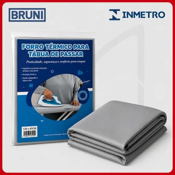 Forro Térmico de Tábua de Passar Roupa Reforçado 3 Tamanhos Premium
