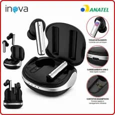 Fone Sem Fio TWS Premium Basike Bluetooth 5.4 Com Case 400mAh Touch