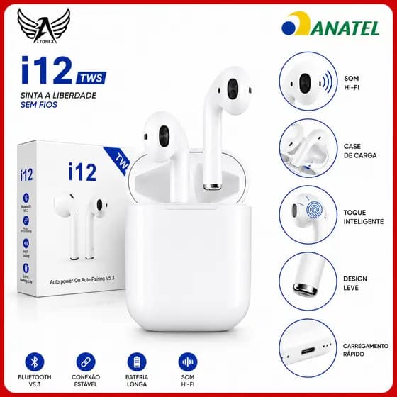 Fone De Ouvido Bluetooth Tws Sem Fio In-ear Intra Auricular