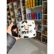 Caneca de Porcelana Criativa com Tampa e Alça Divertida | Design Diferentão e Fofo | Presente Perfeito