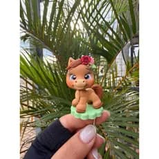 Biscuit Para Chimarrão Cavalinho Fofo Decorativo – Artesanal com Detalhes Delicados