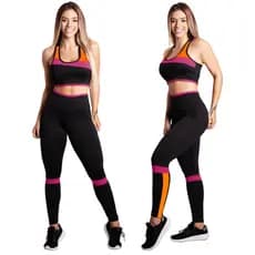 Conjunto Fitness Academia Feminino Top + Calça 3 Cores - IMT05 - IMC06