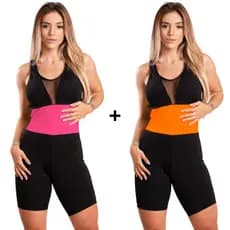 Kit 2 Macaquinho Feminino Fitness Academia Legging  - IM07