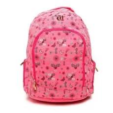 Mochila Feminina Capricho rosa/azul-Liberty Estampada