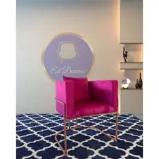 Poltrona Betina Reforçada Cadeira de Escritório Jantar Recepção Decorativa Luxo