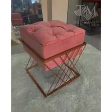 Pufe Puff Banqueta Veludo Quadrada Capitonê D28 / Decoração