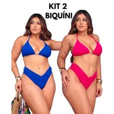 KIT 2 Biquíni Cortininha Efeito Lipo ENVIO IMEDIATO