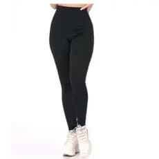 Legging preta cintura alta peluciada