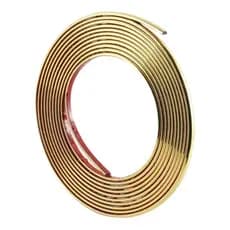 Fita Decorativa Autoadesiva Dourada em PVC – 5 Metros