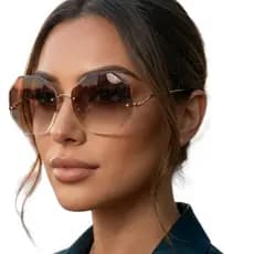 Óculos de Sol Feminino com Lentes Degradê