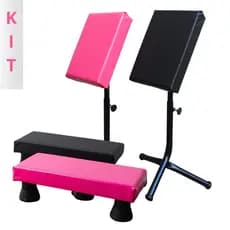 Kit Suporte Tripé Apoio das Pernas Pedicure + Apoio de Mão e Punho Manicure