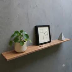 Prateleira MDF Madeirado Freijó 120x17cm com Suporte Invisível - Design Moderno Minimalista e Funcional