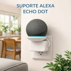 Suporte para Alexa Echo Dot 4/ 5 geração Amazon Tomada Compartimento para Fios