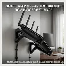 Suporte Roteador Receptor Wi-fi De Parede Universal