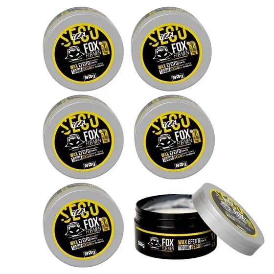Pasta Modeladora Wax Efeito Seco Fox For Men 80g - Modeladora Capilar Efeito Seco