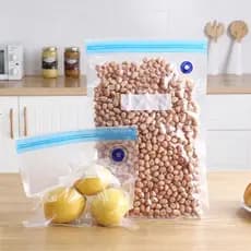 Kit 10 Saco a Vácuo para Alimento Organizador de Comida 3 Tamanhos