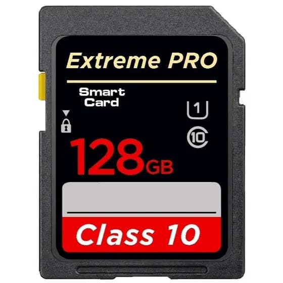 Cartão de Memória 128GB Original Alta Performance para Armazenamento de Fotos e Vídeos