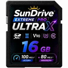 Cartão de Memória 16GB Classe 10 Alta Velocidade para Armazenamento de Fotos e Vídeos