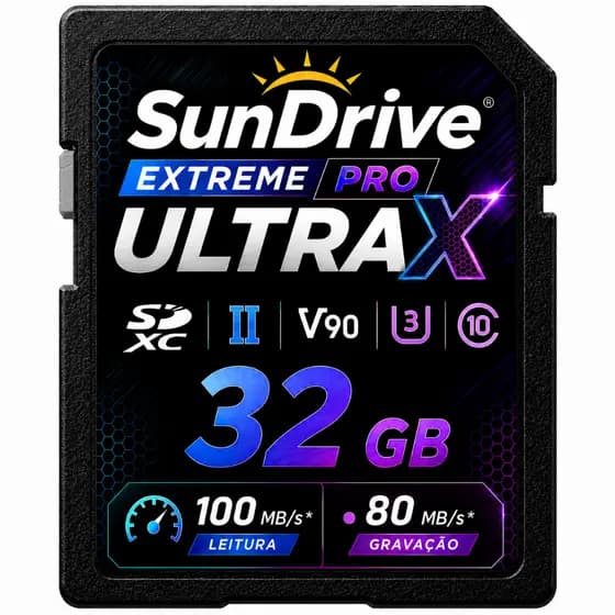 Cartão de Memória 32GB Classe 10 Original para Câmeras Digitais Filmadoras e DVR
